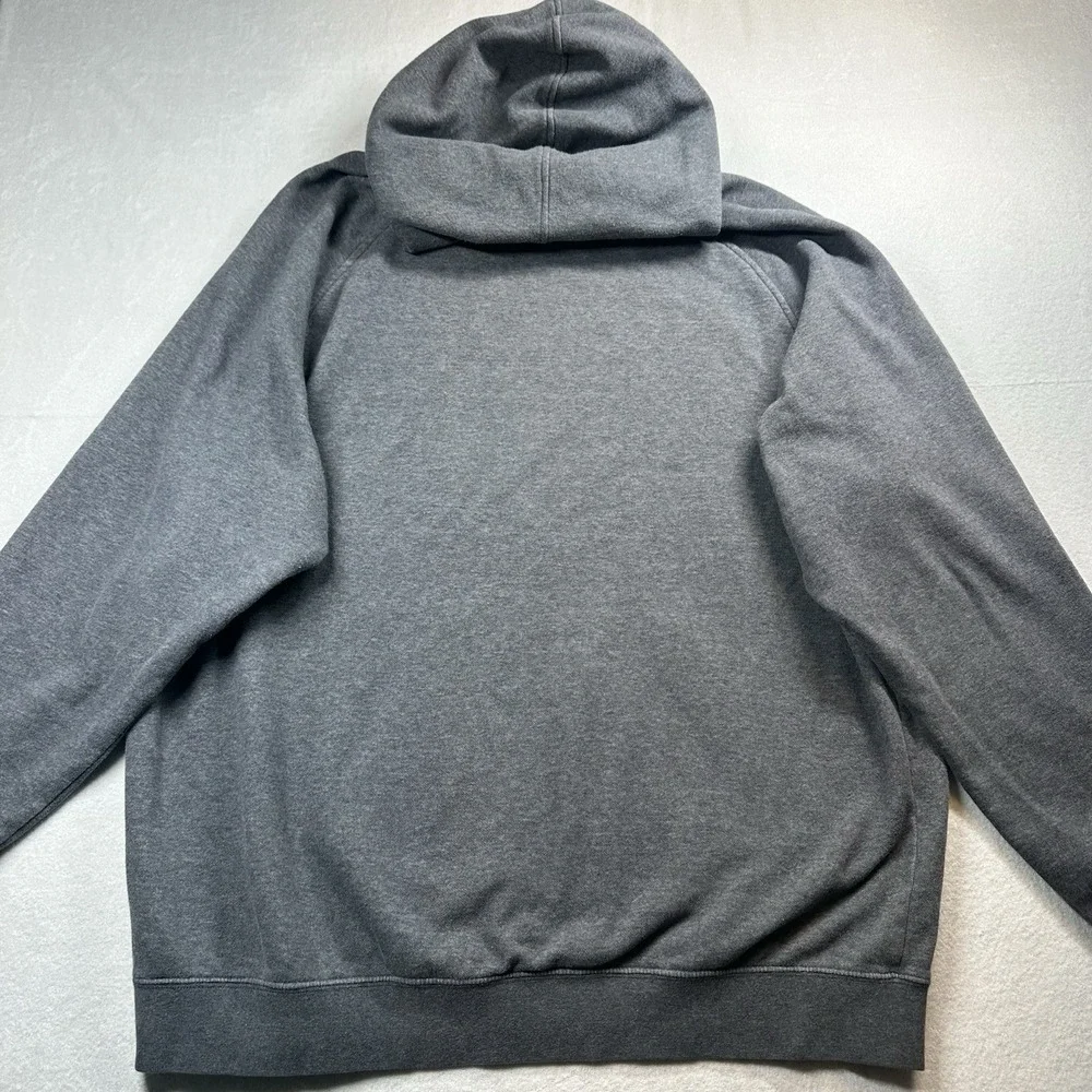 Vintage Nike Y2K Hoodie Mens XXL Red Sweatshirt Swoosh Spellout Silver Tag‎